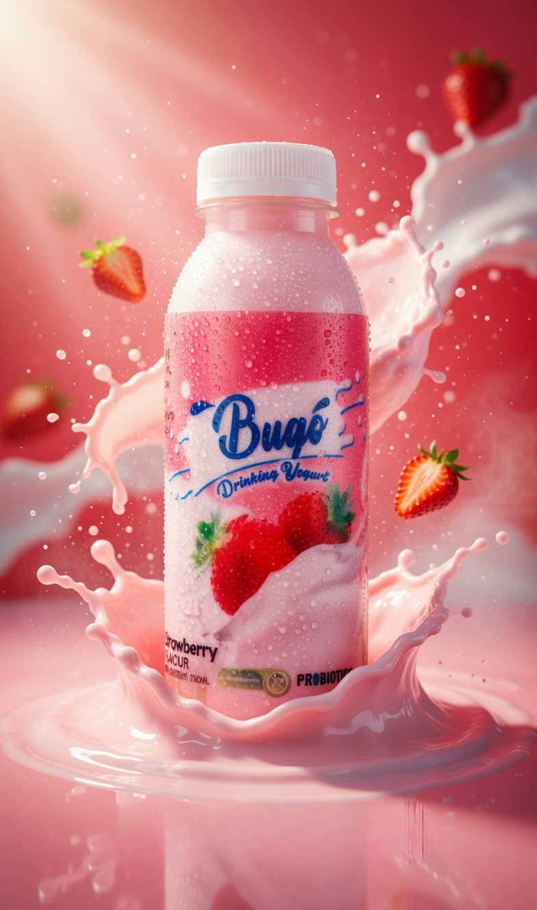 Bugo Strawberry Drinking Yogurt