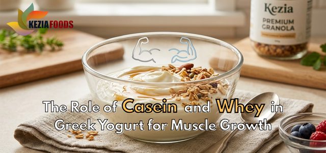 The Role of Casein and Whey in Greek Yogurt for Muscle Growth